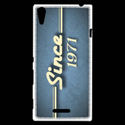 Coque Sony Xperia T3 Since 1971 Bleu