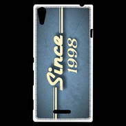 Coque Sony Xperia T3 Since 1998 Bleu