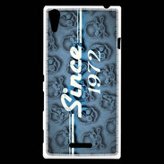 Coque Sony Xperia T3 Since crane bleu 1972