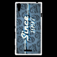 Coque Sony Xperia T3 Since crane bleu 1997