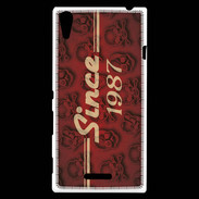 Coque Sony Xperia T3 Since crane rouge 1987