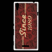 Coque Sony Xperia T3 Since crane rouge 1989