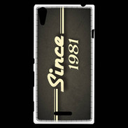 Coque Sony Xperia T3 Since 1981 gris