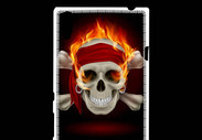 Coque Sony Xperia T3 Tête de mort en flamme 5
