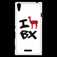 Coque Sony Xperia T3 Lama de bordeaux