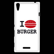 Coque Sony Xperia T3 I love Burger