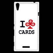 Coque Sony Xperia T3 I love Cards Club