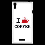 Coque Sony Xperia T3 I love Coffee