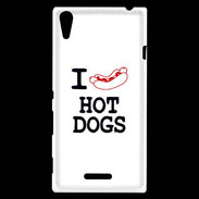 Coque Sony Xperia T3 I love Hot Dogs