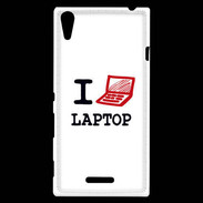 Coque Sony Xperia T3 I love Laptop
