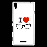 Coque Sony Xperia T3 I love Lunette 