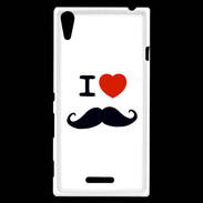 Coque Sony Xperia T3 I love Moustache