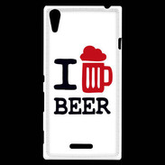 Coque Sony Xperia T3 I love Beer