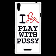 Coque Sony Xperia T3 I love Play Pussy
