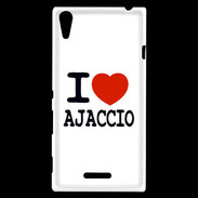 Coque Sony Xperia T3 I love Ajaccio