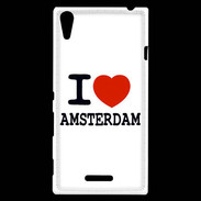 Coque Sony Xperia T3 I love Amsterdam