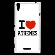 Coque Sony Xperia T3 I love Athenes