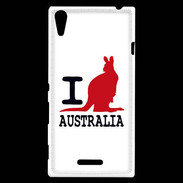 Coque Sony Xperia T3 I love Australia 2