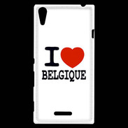 Coque Sony Xperia T3 I love Belgique