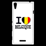 Coque Sony Xperia T3 I love Belgique 2