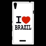 Coque Sony Xperia T3 I love Brazil