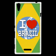 Coque Sony Xperia T3 I love Brazil 3