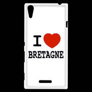 Coque Sony Xperia T3 I love Bretagne