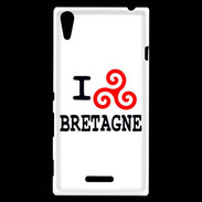 Coque Sony Xperia T3 I love Bretagne 2