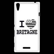 Coque Sony Xperia T3 I love Bretagne 3