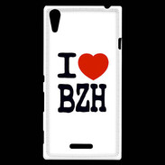 Coque Sony Xperia T3 I love BZH