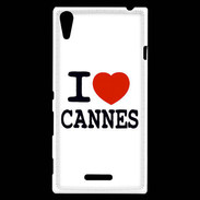 Coque Sony Xperia T3 I love Cannes