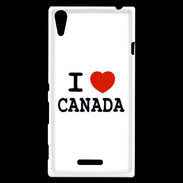 Coque Sony Xperia T3 I love Canada