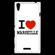 Coque Sony Xperia T3 I love Marseille
