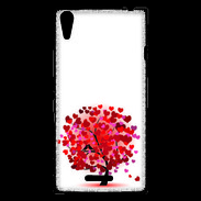 Coque Sony Xperia T3 Arbre coeurs
