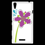 Coque Sony Xperia T3 fleurs 3