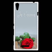 Coque Sony Xperia T3 Belle rose PR