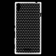 Coque Sony Xperia T3 pois noir & blanc