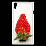 Coque Sony Xperia T3 Belle fraise PR