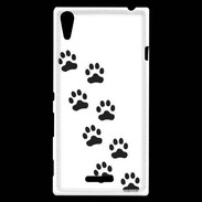 Coque Sony Xperia T3 pattes de chats/chiens 1