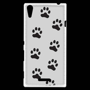Coque Sony Xperia T3 pattes de chats/chiens 2