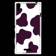 Coque Sony Xperia T3 vache prune
