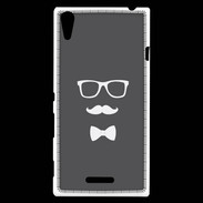 Coque Sony Xperia T3 moustache & noeud 2