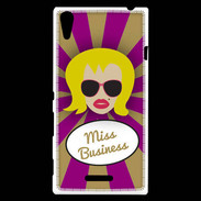 Coque Sony Xperia T3 Miss business Blonde
