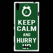 Coque Sony Xperia T3 Keep Calm Hurry up Vert