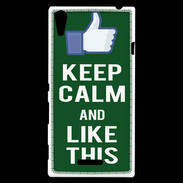 Coque Sony Xperia T3 Keep Calm Like This Vert