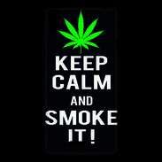 Coque Sony Xperia T3 Keep Calm Smoke Noir