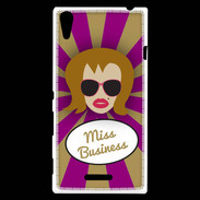 Coque Sony Xperia T3 Miss business Rousse