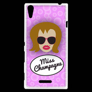 Coque Sony Xperia T3 Miss Champagne Rousse