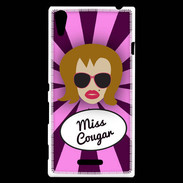 Coque Sony Xperia T3 Miss Cougar Rousse