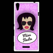 Coque Sony Xperia T3 Miss Fiesta Brune